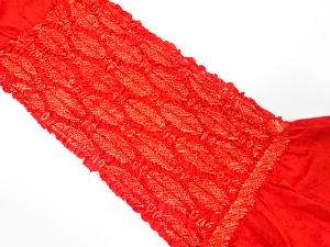 正絹　絞り　帯揚げ